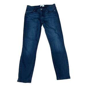 Paige Denim Women Verdugo Crop Dark Wash Mid Rise Skinny Blue Jeans Size 28 USA